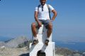 Na szczycie Ipsarionu (1204 m n.p.m.) w północnej Grecji, lato 2011 r. (fot. Anna M. Bielak)